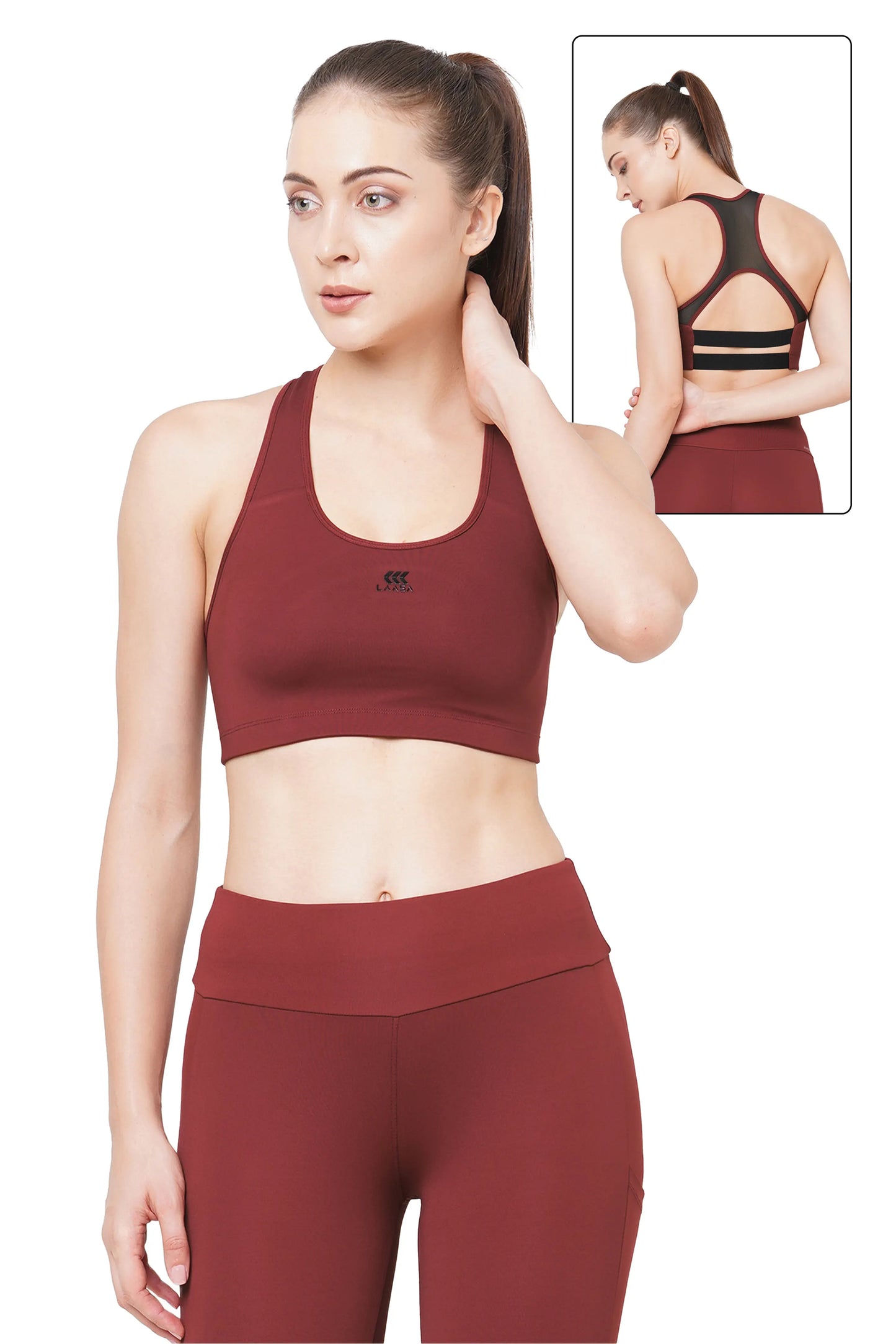 JUST-DRY HIGH IMPACT PERFORMANCE MESH SPORTS BRA