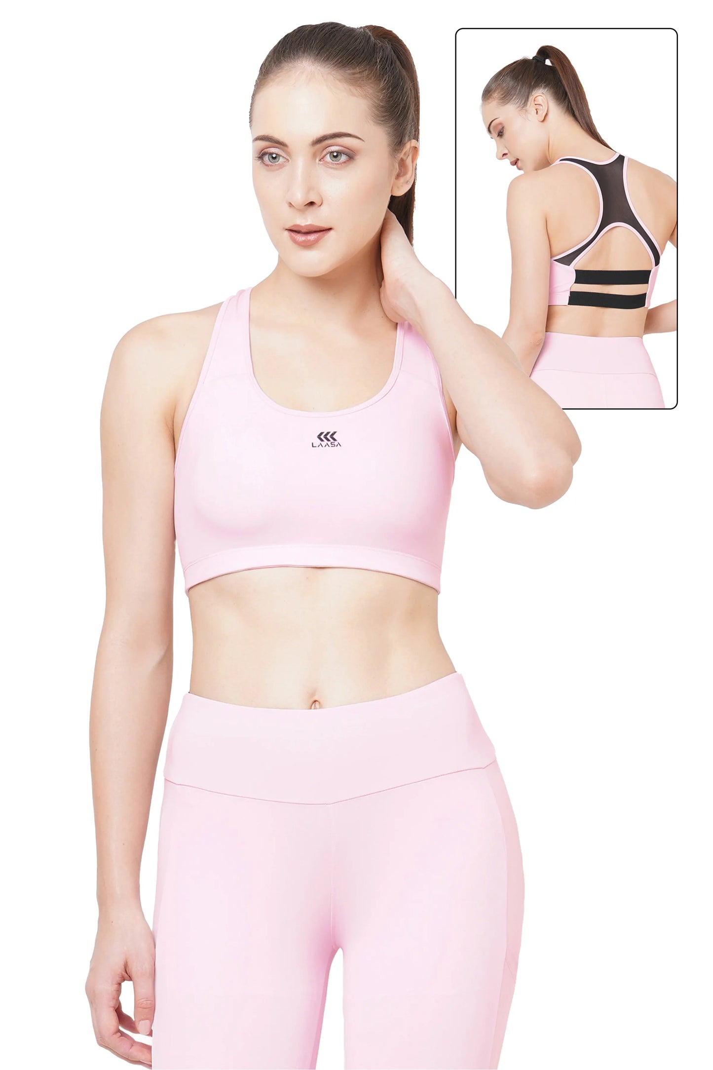 JUST-DRY HIGH IMPACT PERFORMANCE MESH SPORTS BRA
