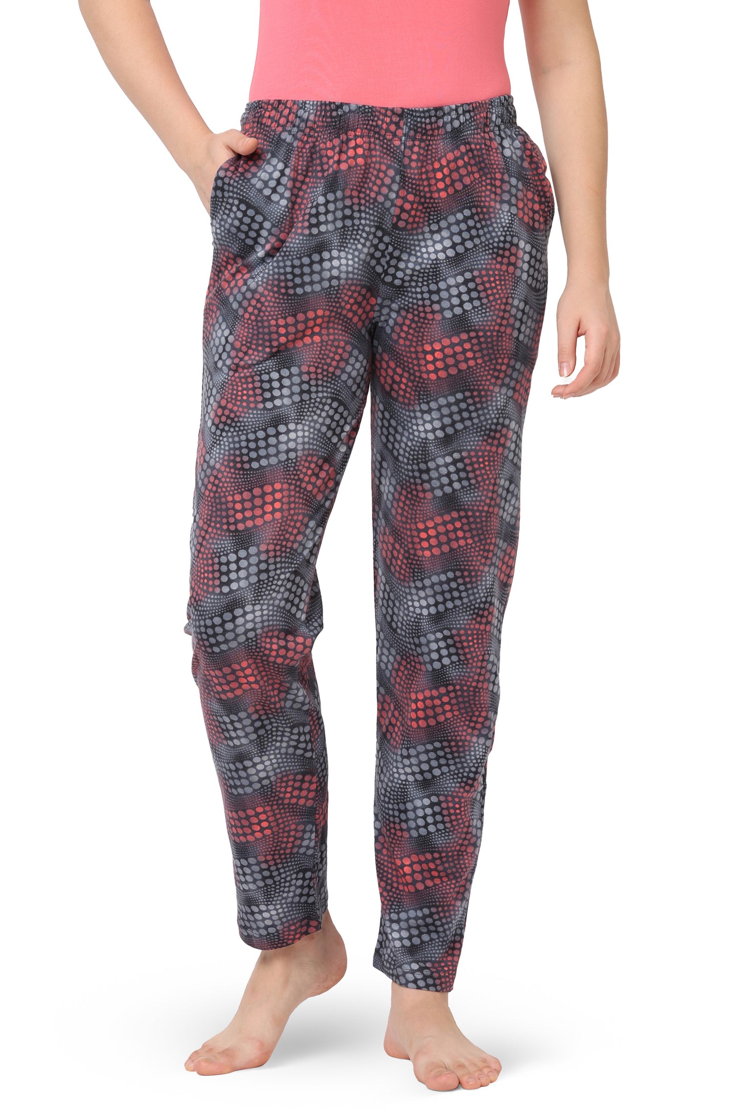WOMEN'S COTTON KNIT PRINTED PYJAMA / LOUNGE PANTS