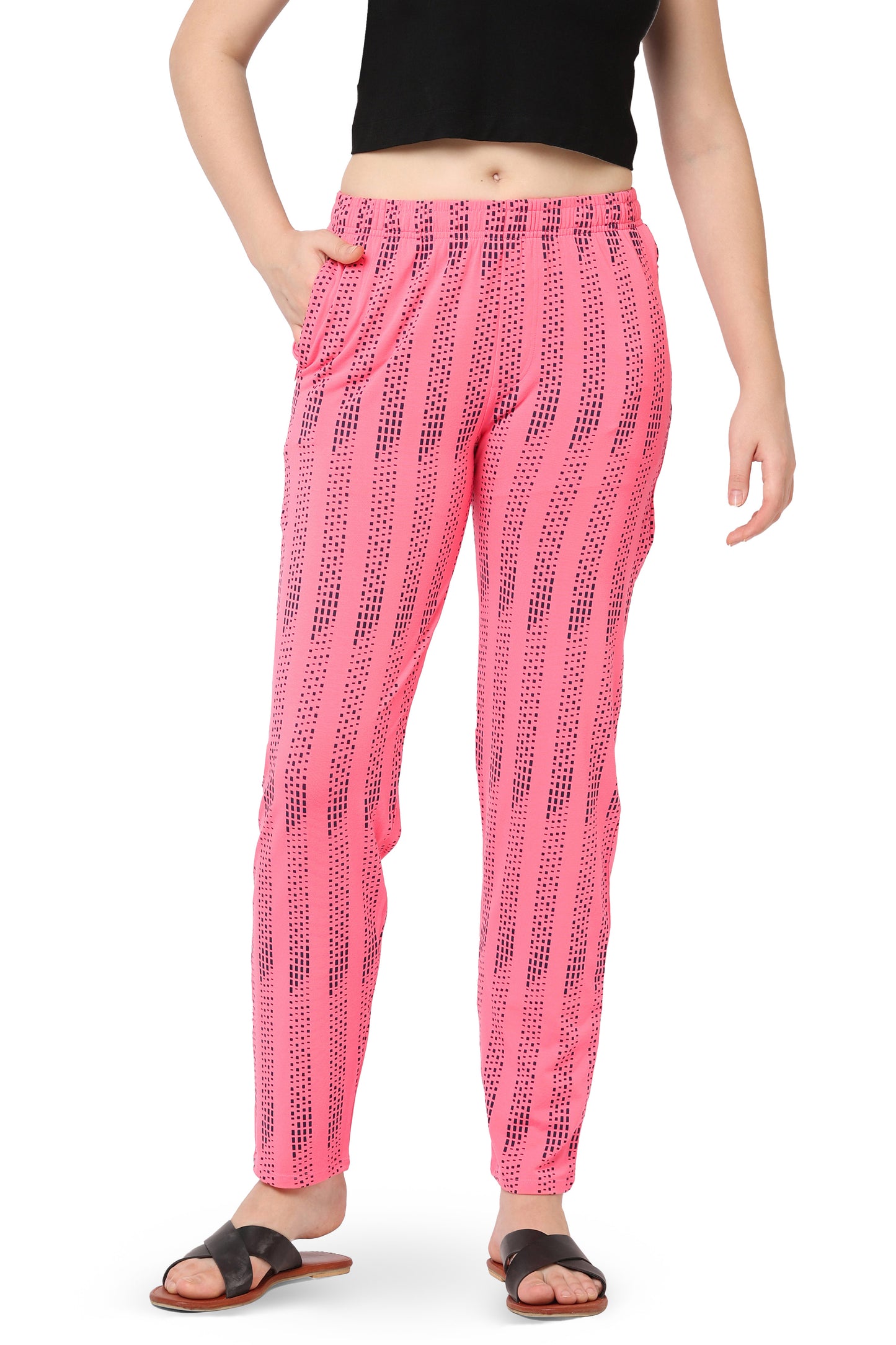 DOT STRIPED COZY PYJAMA FOR WOMEN