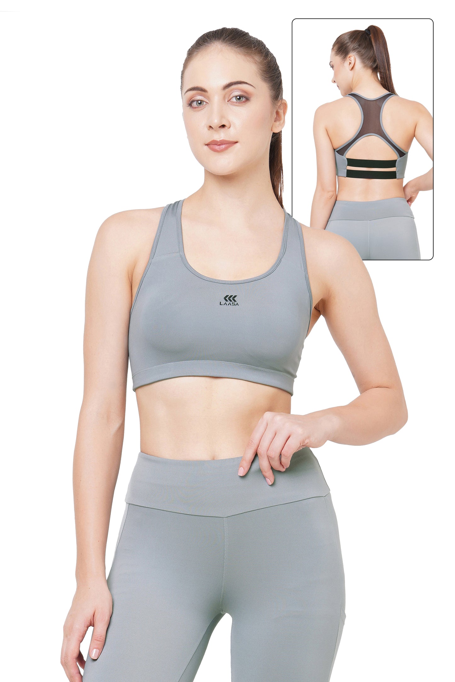 JUST-DRY HIGH IMPACT PERFORMANCE MESH SPORTS BRA