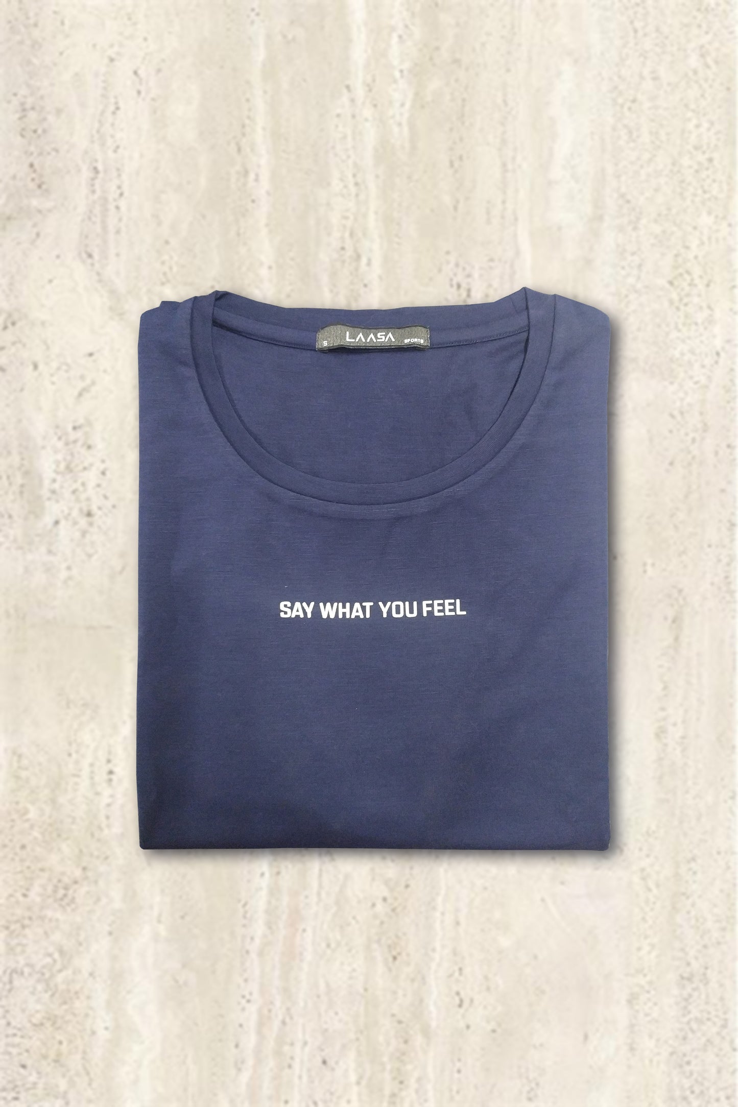 SAY WHAT YOU FEEL - FITNESS CROP T-SHIRT