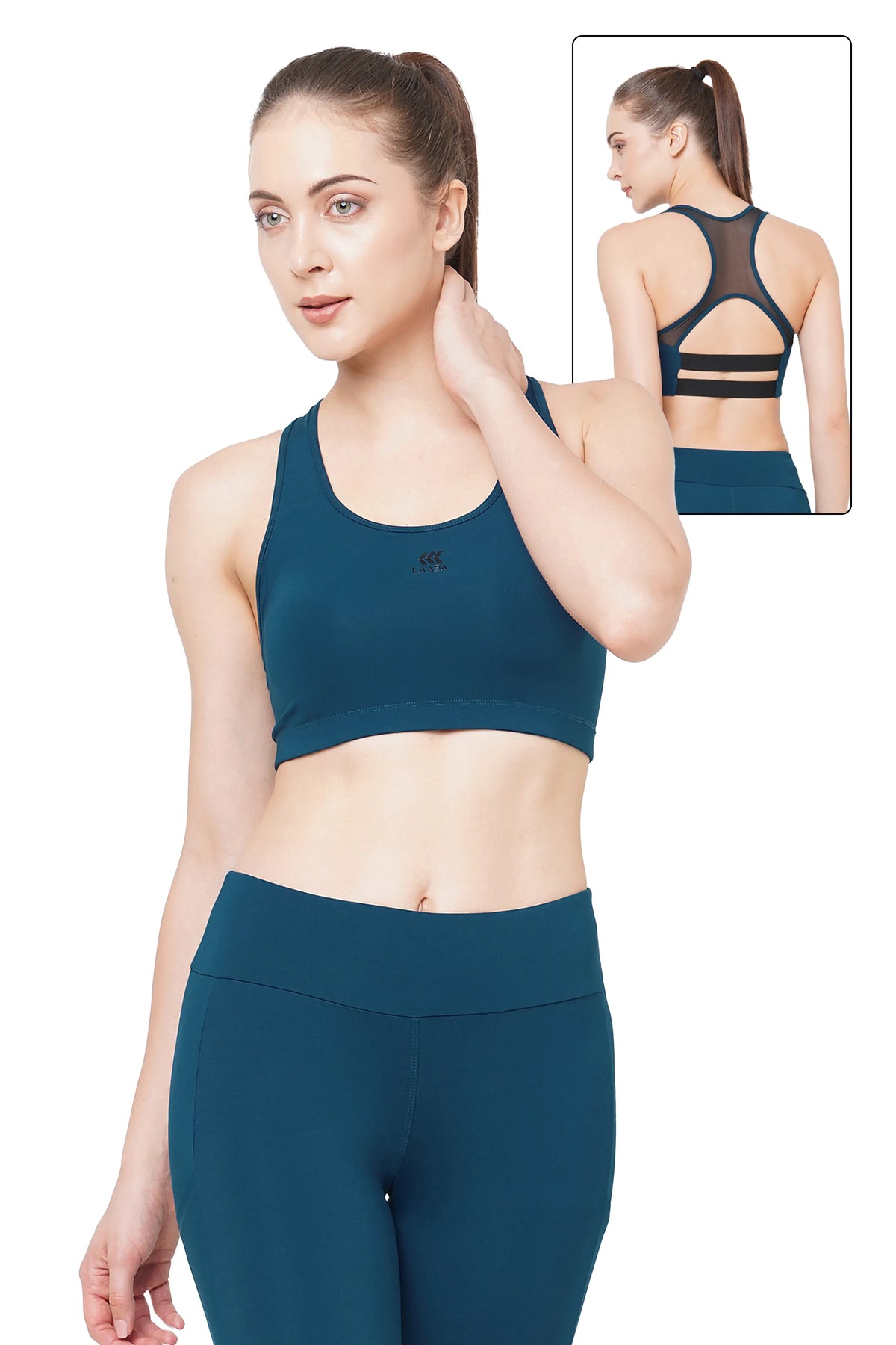 Regal Blue Stylish Back Sports Bra