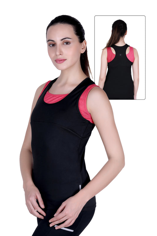 DOUBLE LAYER RACERBACK WORKOUT TANK TOP