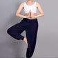 WOMEN SOLID SMOCKED WAIST BOHO HAREM PANTS