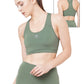 JUST-DRY BASIL GREEN WORKOUT SPORTS BRA