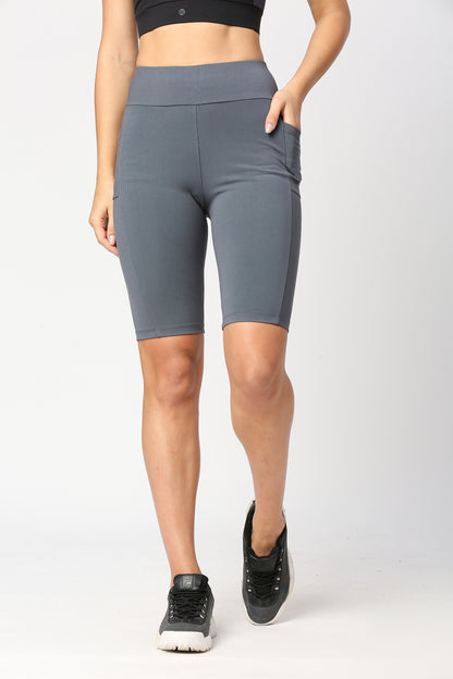 HIGH WAIST GYM & YOGA BIKER SHORTS FOR WOMEN