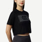 PRINTED MESH - SHEER CROP TOP
