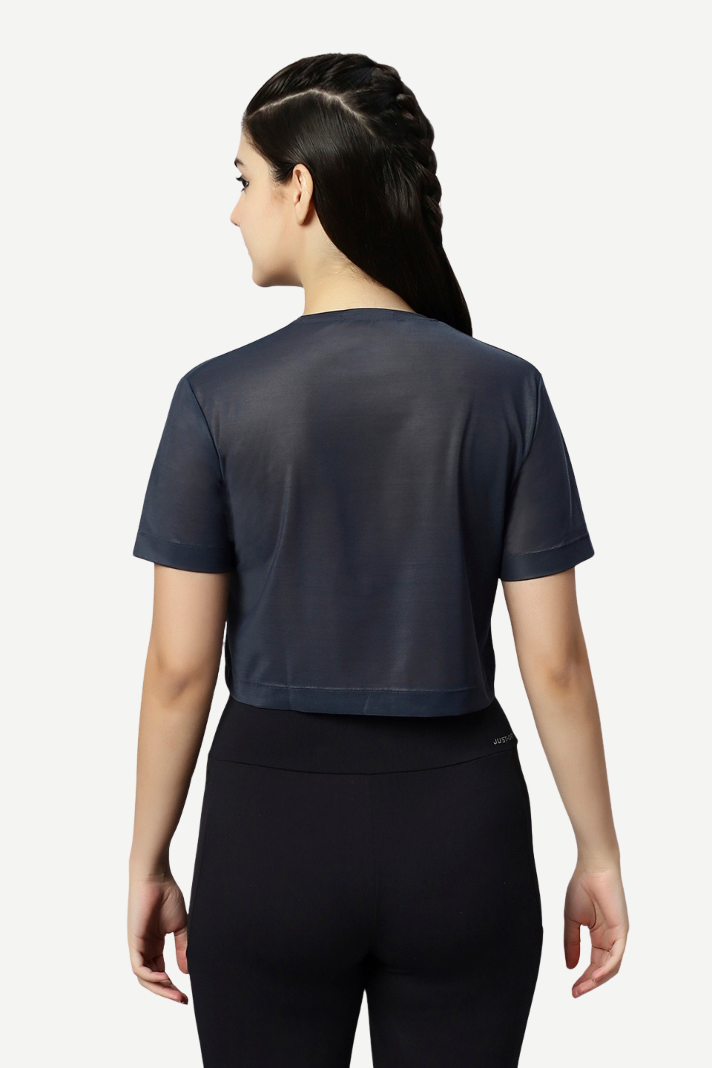 WOMEN STYLISH MESH CROP TOP – Laasa Sports