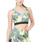 JUST-DRY CAMOUFLAGE PRINT X-BACK TRAINING SPORTS BRA