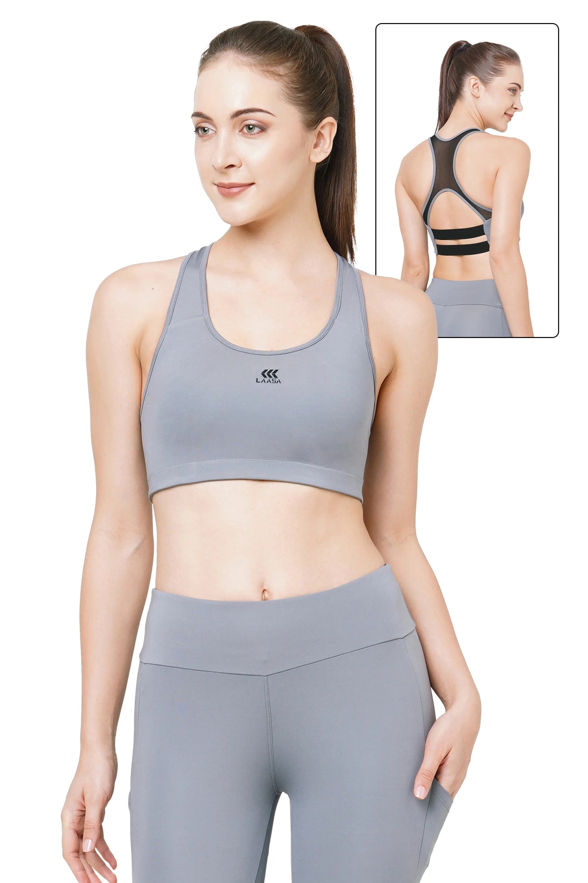 JUST-DRY HIGH IMPACT PERFORMANCE MESH SPORTS BRA