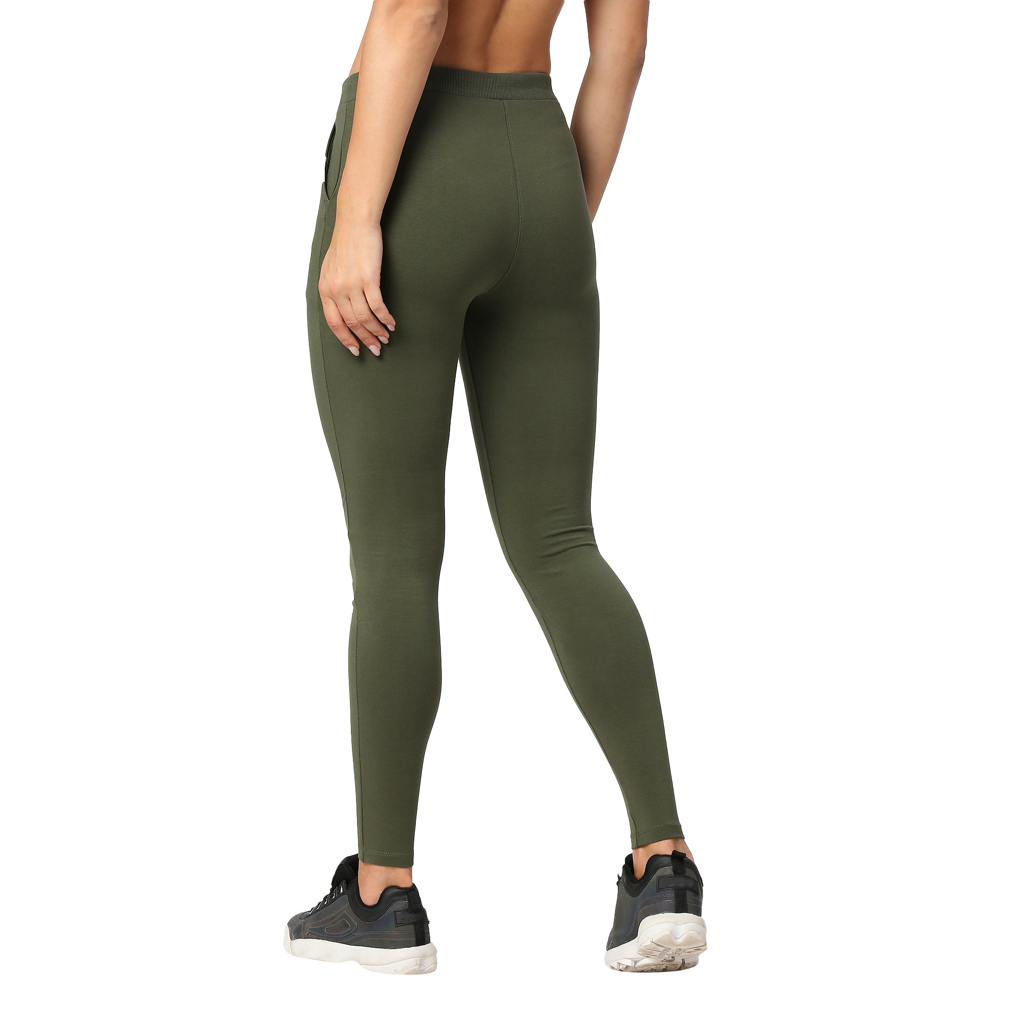 Buy Nike Women's Regular Fit Polyester Blend 7/8 Length Tights  (CJ3802-320_Green_S_Light Army, Stone_S) at Amazon.in