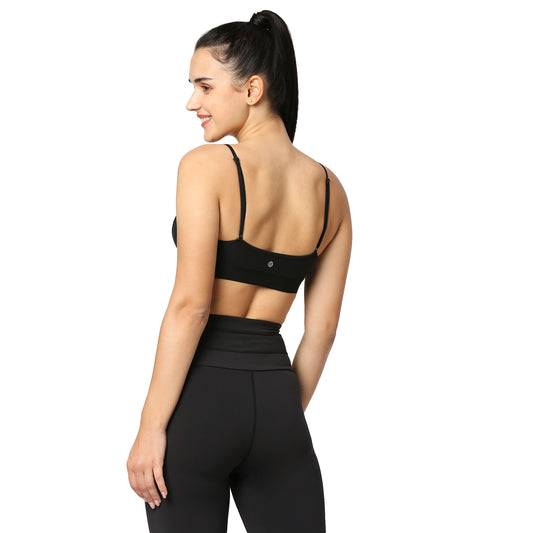 ANAFETTIE V-Neck Longline Sports Bras for Women India