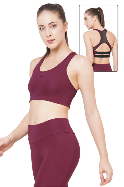 JUST-DRY HIGH IMPACT PERFORMANCE MESH SPORTS BRA