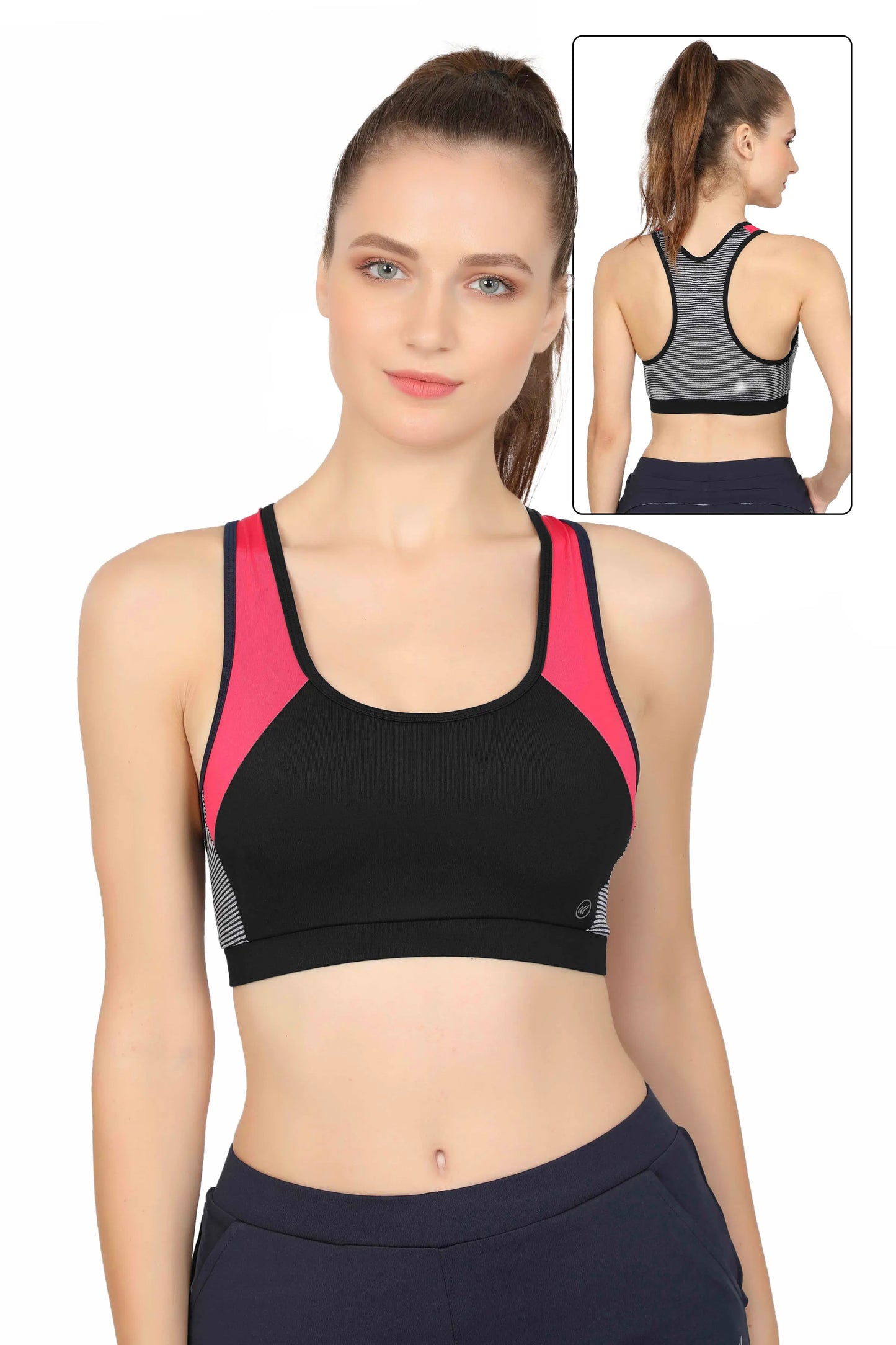 COLOUR BLOCK ALL DAY TRAINING SPORTS BRA