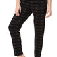 WOMEN'S PRINTED PYJAMAS WITH DOTTED STRIPE & SIDE POCKETS