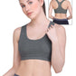 SOFT COTTON SPORTS BRA WITH REMOVABLE PADS