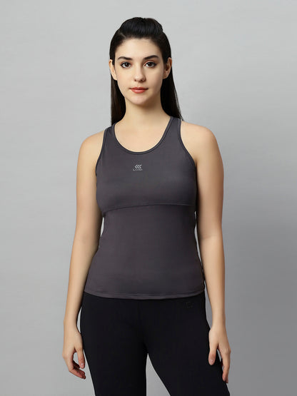 WOMEN'S ESSENTIAL ACTIVE TANK TOP WITH OPEN RACERBACK