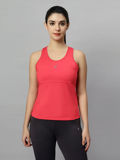 WOMEN'S ESSENTIAL ACTIVE TANK TOP WITH OPEN RACERBACK