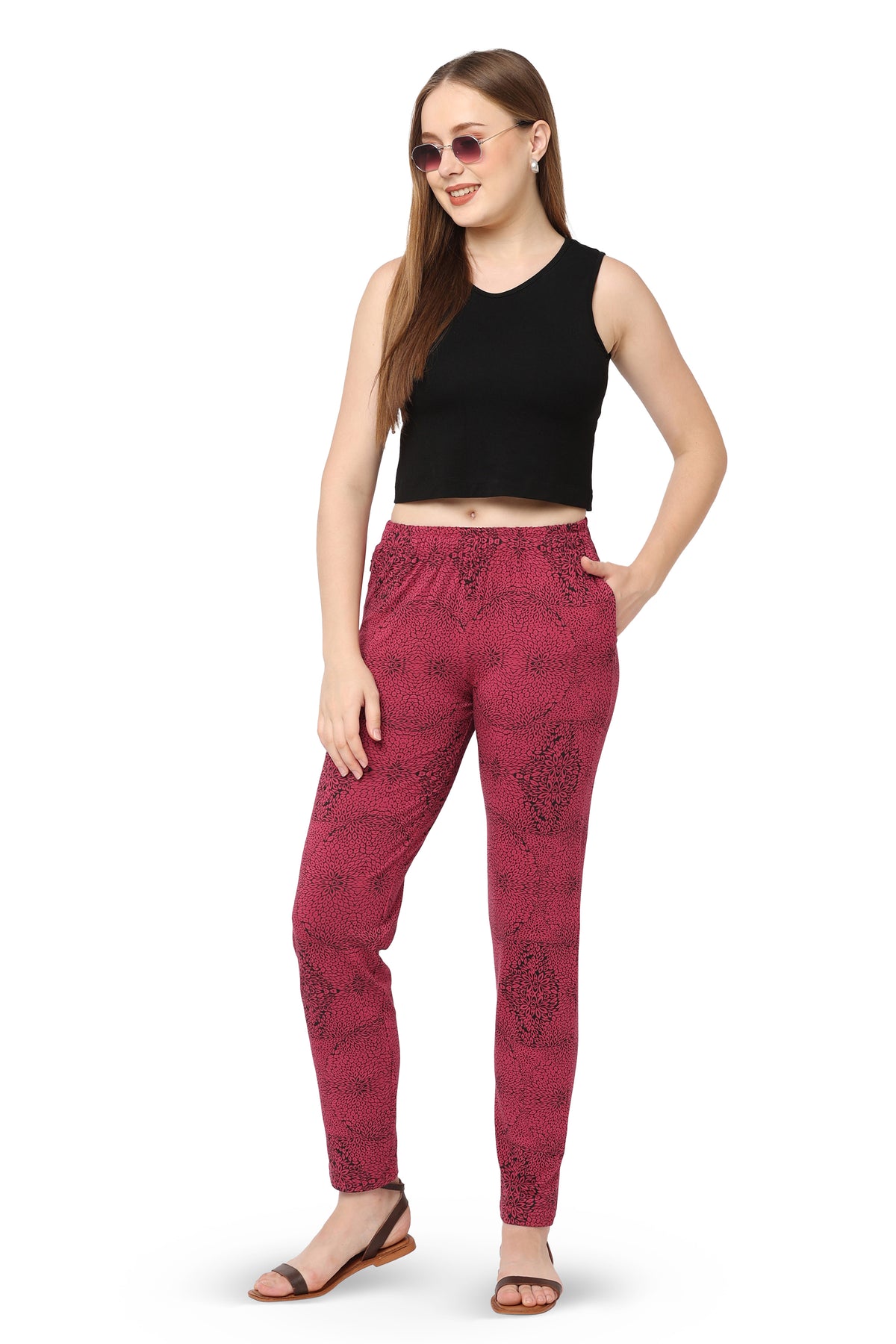 WOMEN'S VISCOSE REGULAR FIT NIGHTWEAR-LENGTH PYJAMA
