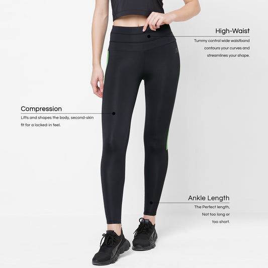 RQWEIN Women Clothing Compression Fitness Leggings-RQWEIN High Waisted  India
