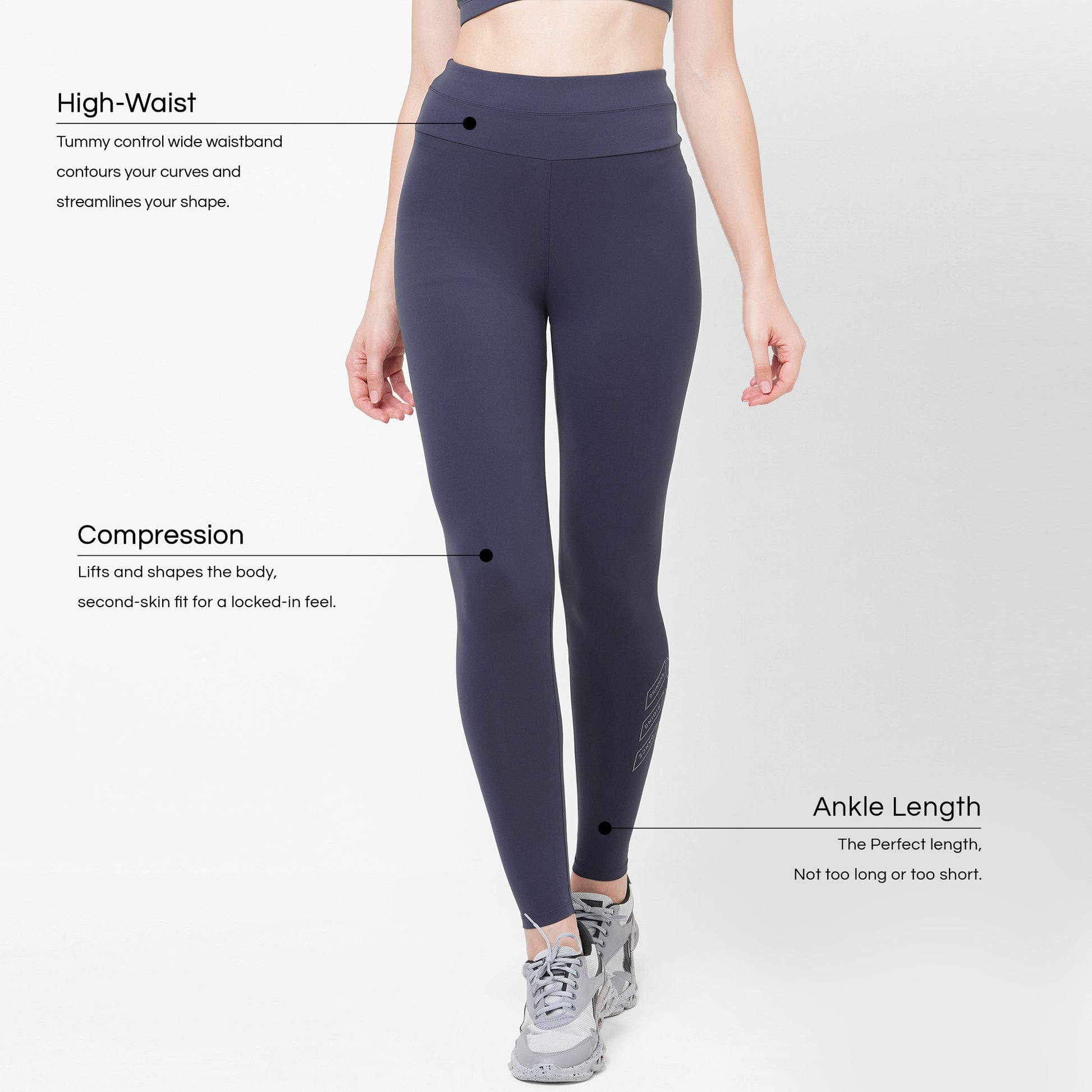 HIGH WAISTED OMBRE BLUE 7/8 FLEXIBLE TIGHTS