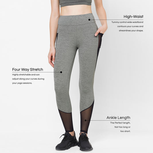 Peach Perfect High Waist Leggings - Dark Gray Melange - Clothing | Prozis
