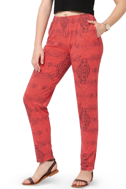 WOMEN'S VISCOSE REGULAR FIT ANKLE-LENGTH PYJAMA