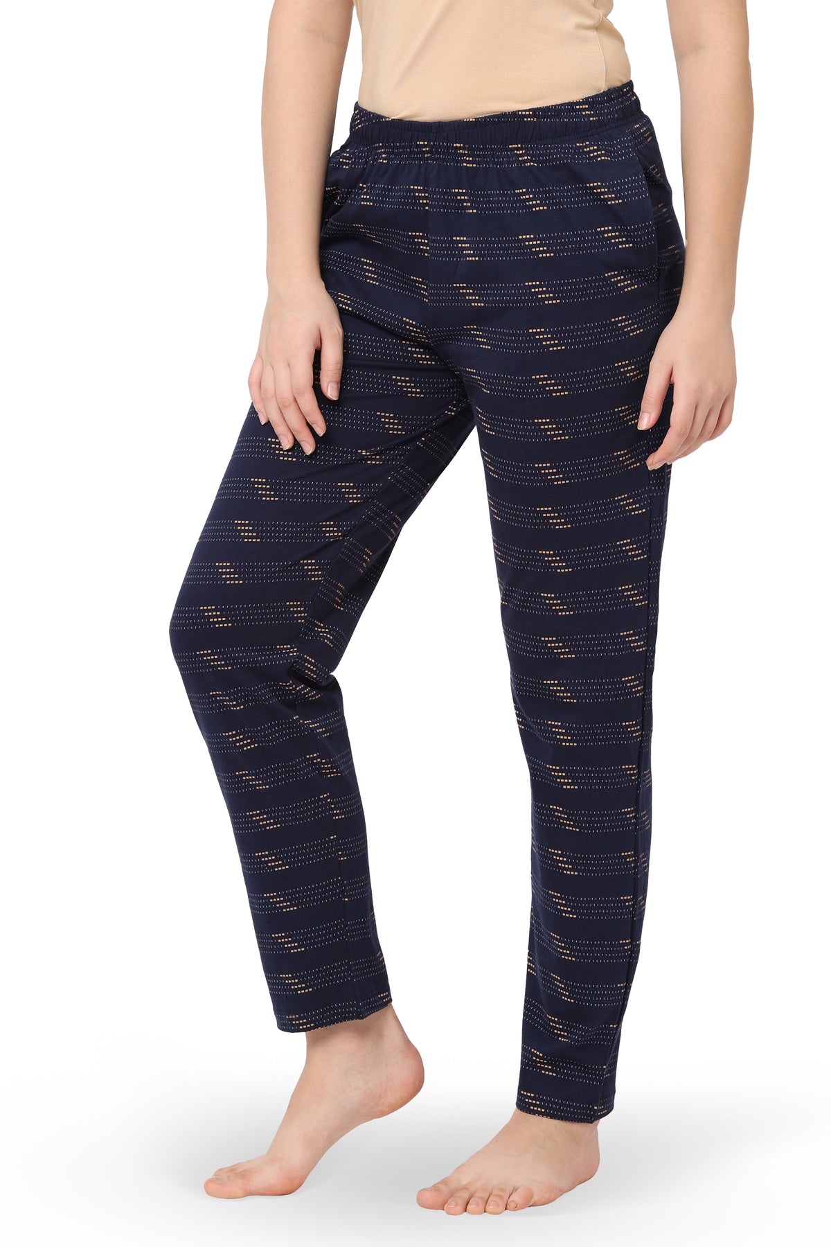 WOMEN’S COTTON BLEND PRINTED PAJAMAS