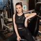 Women’s Black Sleeveless Crop Top