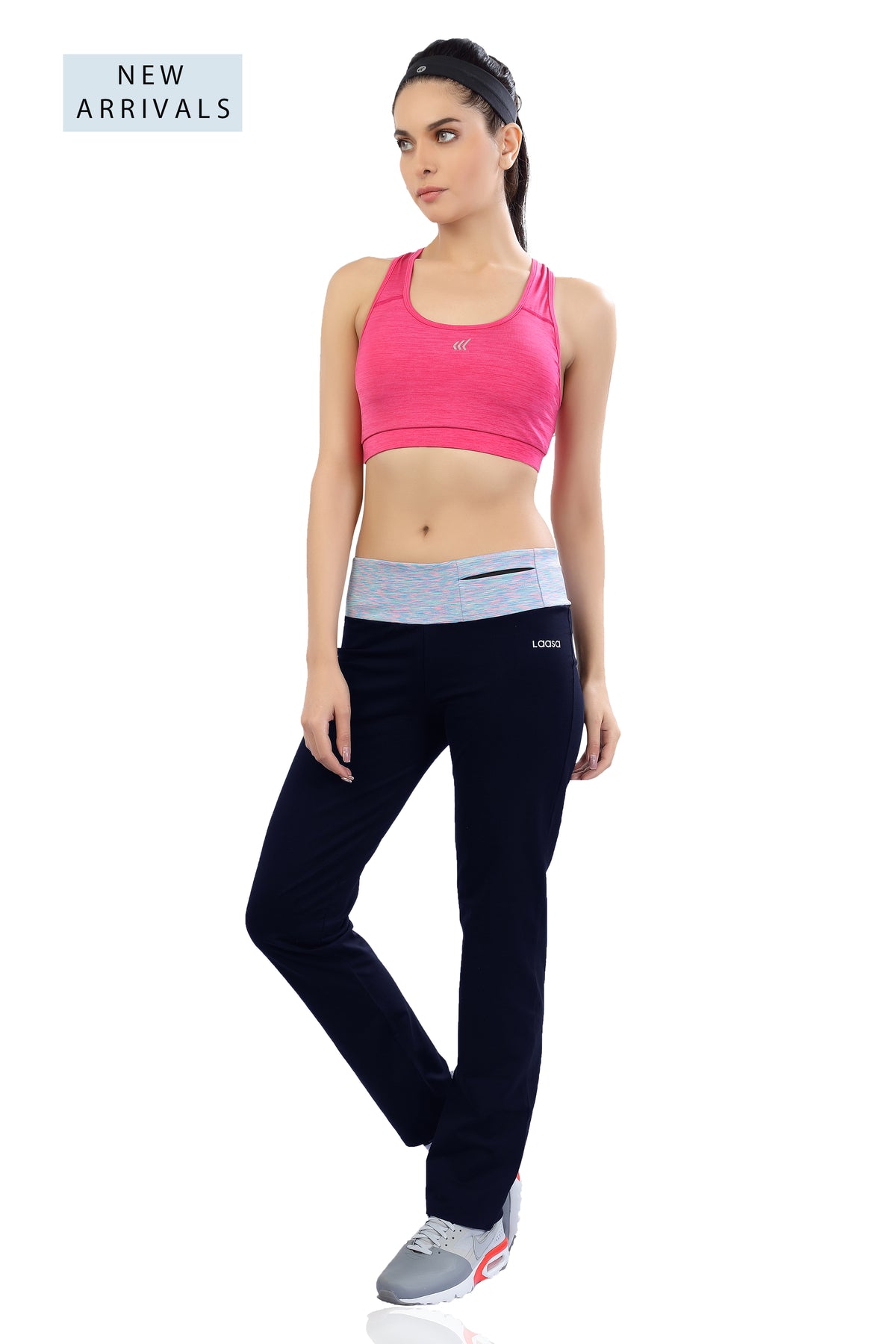 WOMEN'S ATHLEISURE COTTON TRACK PANT WITH POCKET