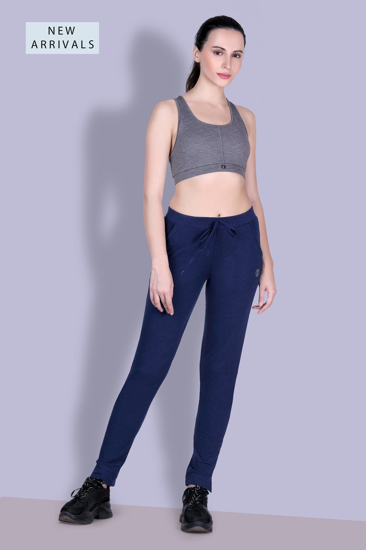 WOMEN'S STRAIGHT FIT YOGA COTTON TRACK PANT