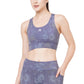 JUST-DRY EARTHY PRINTED HIGH IMPACT WORKOUT SPORTS BRA