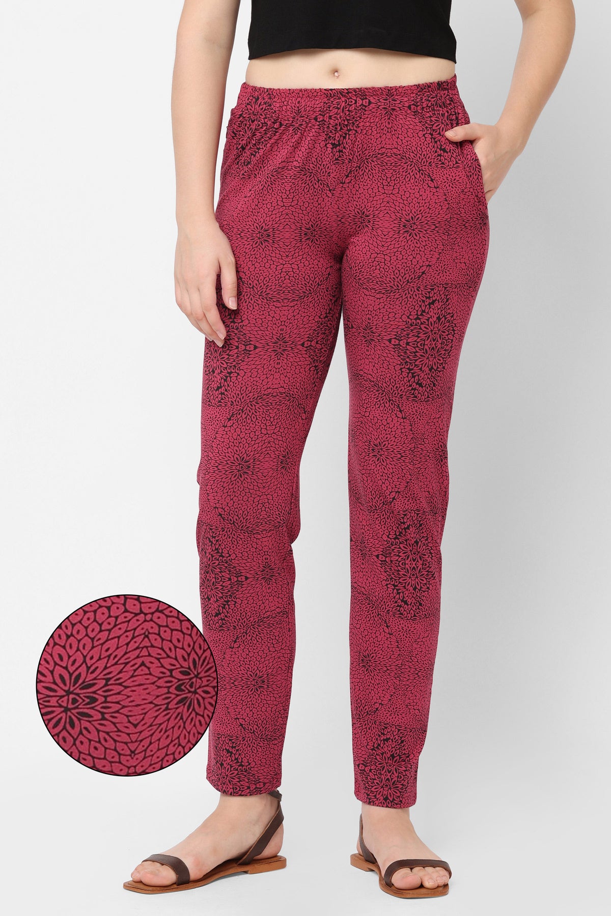 WOMEN'S VISCOSE REGULAR FIT NIGHTWEAR-LENGTH PYJAMA