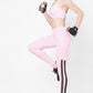 CANDY PINK GO TRAIN MESH PANELLED ACTIVEWEAR SET