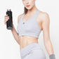 JUST-DRY QUILL GREY HIGH IMPACT PERFORMANCE MESH SPORTS BRA