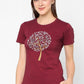 GLOWING FAIRY TREE PRINTED COTTON T-SHIRT