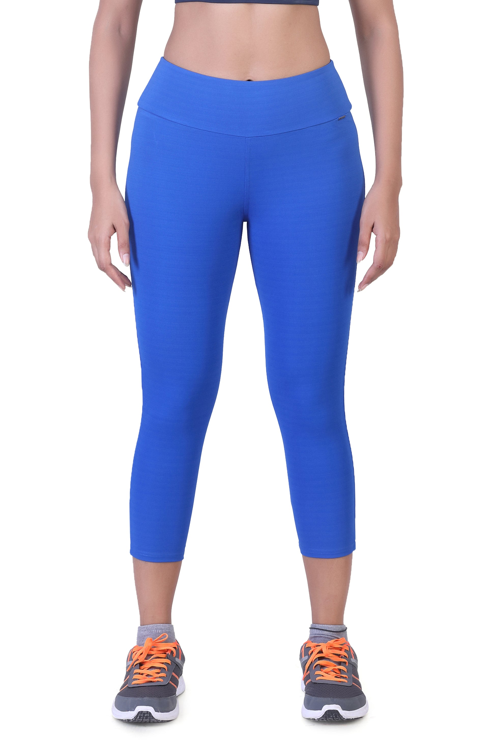 Roaman's Women's Plus Size Essential Stretch Capri Legging - 38/40, Blue :  Target