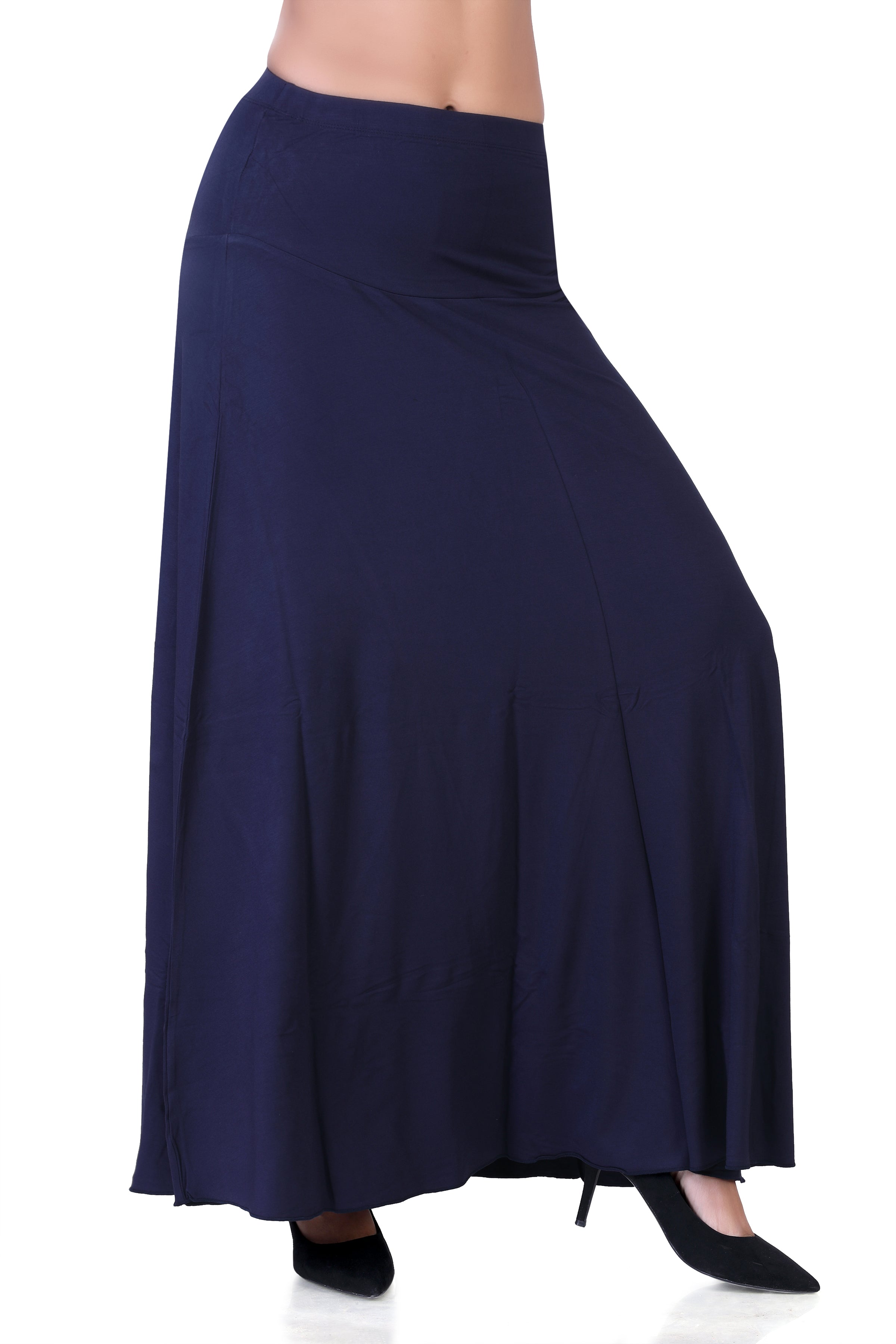 Boho Floral Maxi Skirt - Blue Maxi Skirt For Women – Boho Beach Hut